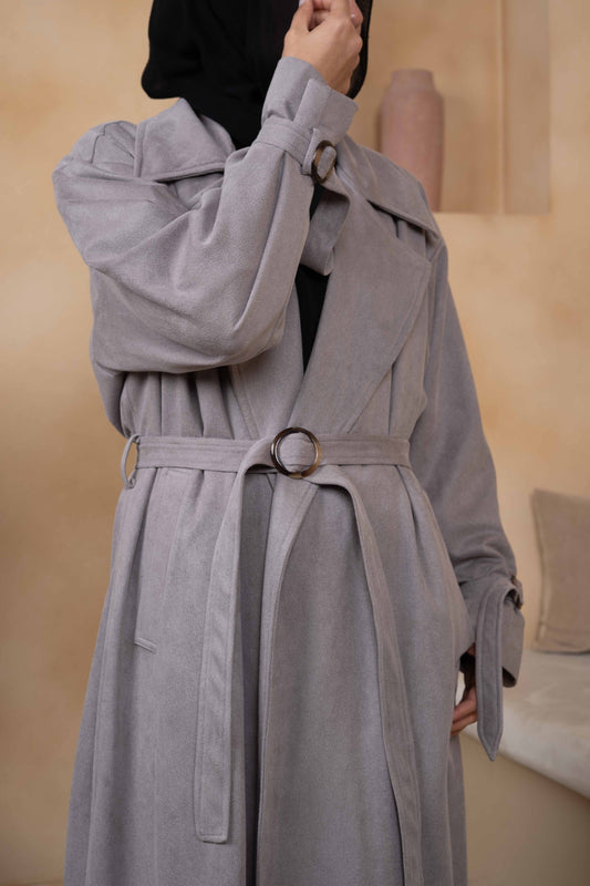 HAZE PATTERNED VELVET COAT