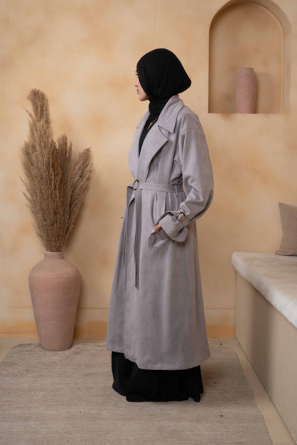 HAZE PATTERNED VELVET COAT