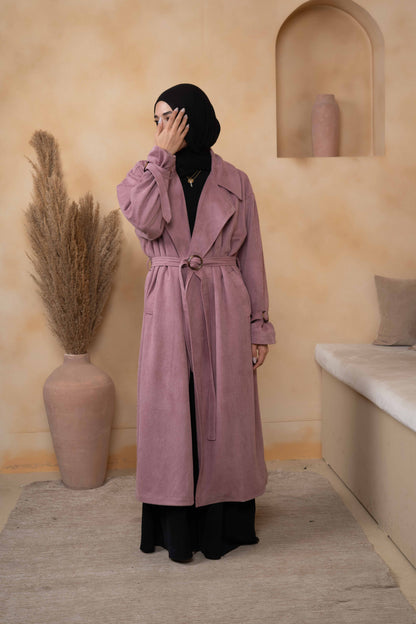 HAZE PATTERNED VELVET COAT