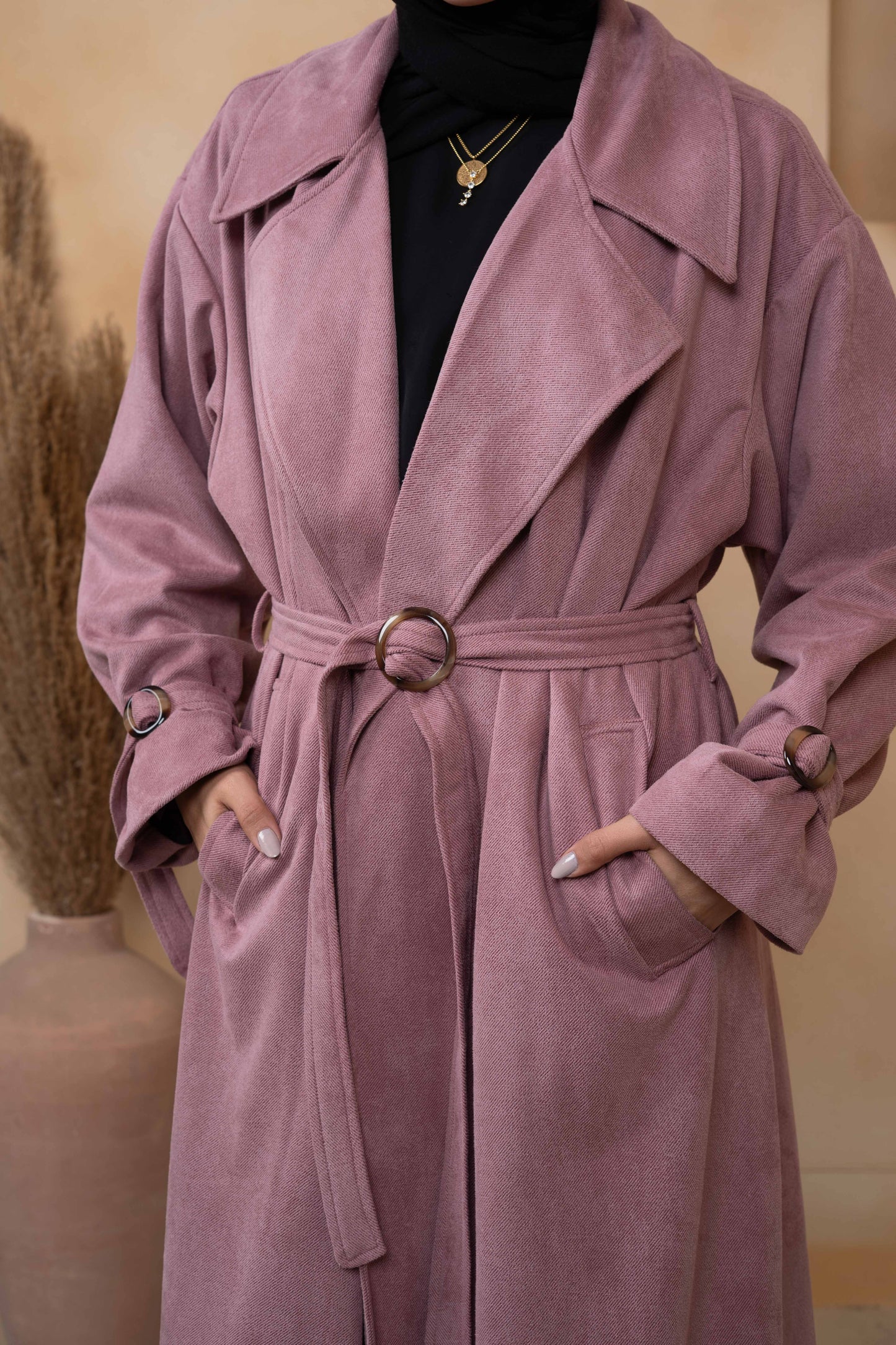 HAZE PATTERNED VELVET COAT