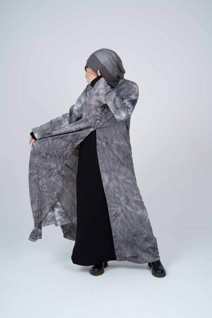 GRAY AURA ABAYA