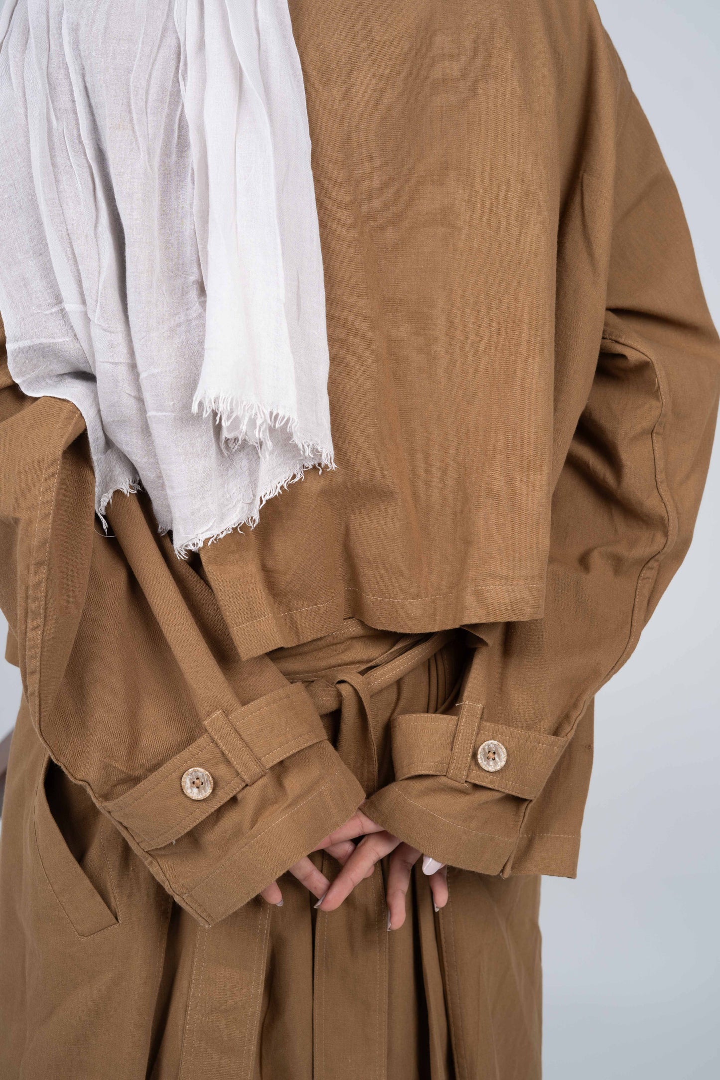 LINEN TRENCH COAT