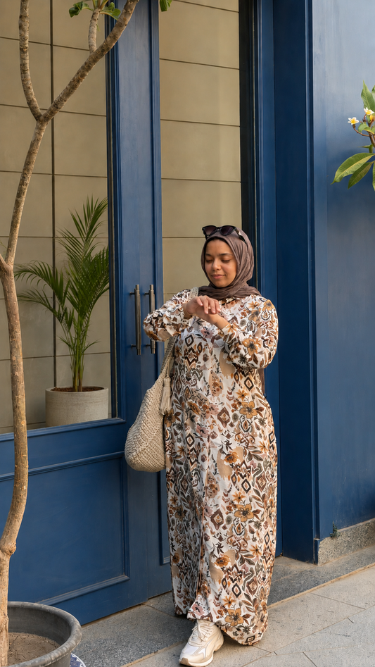 FLORAL BREEZE SHIRT DRESS