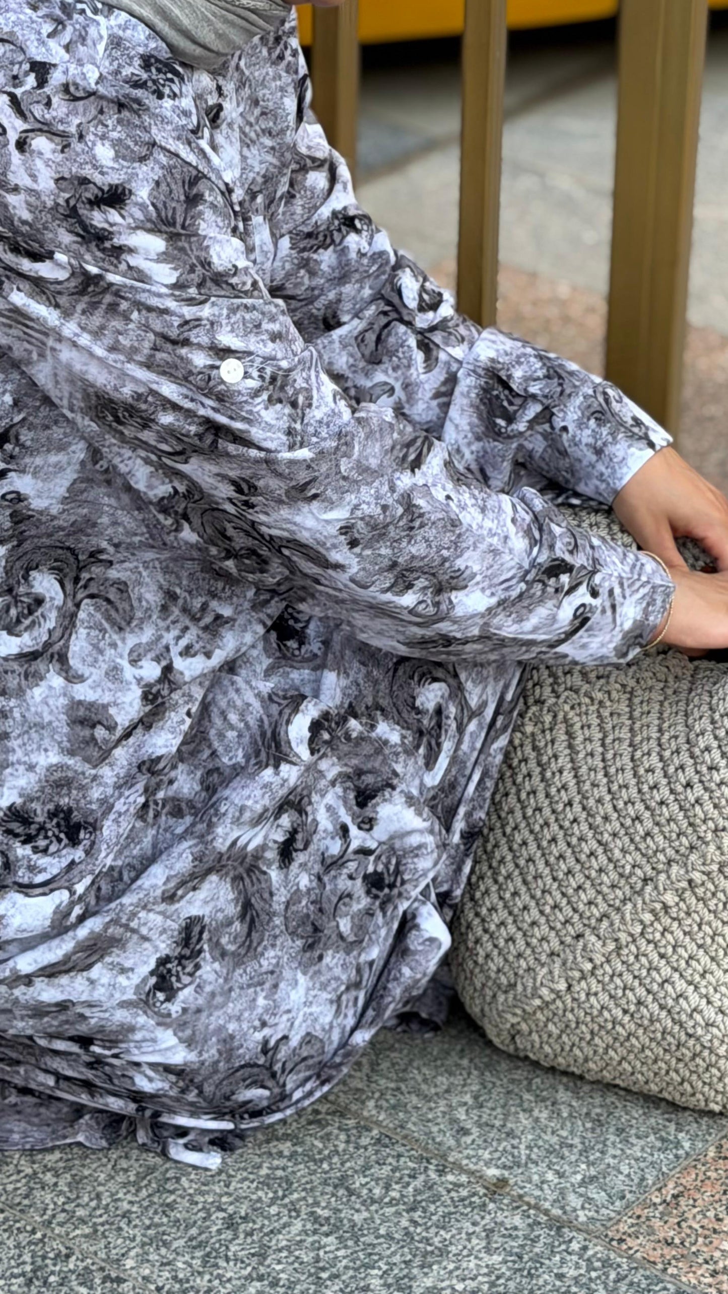 MARBLE SHIRT DRESS